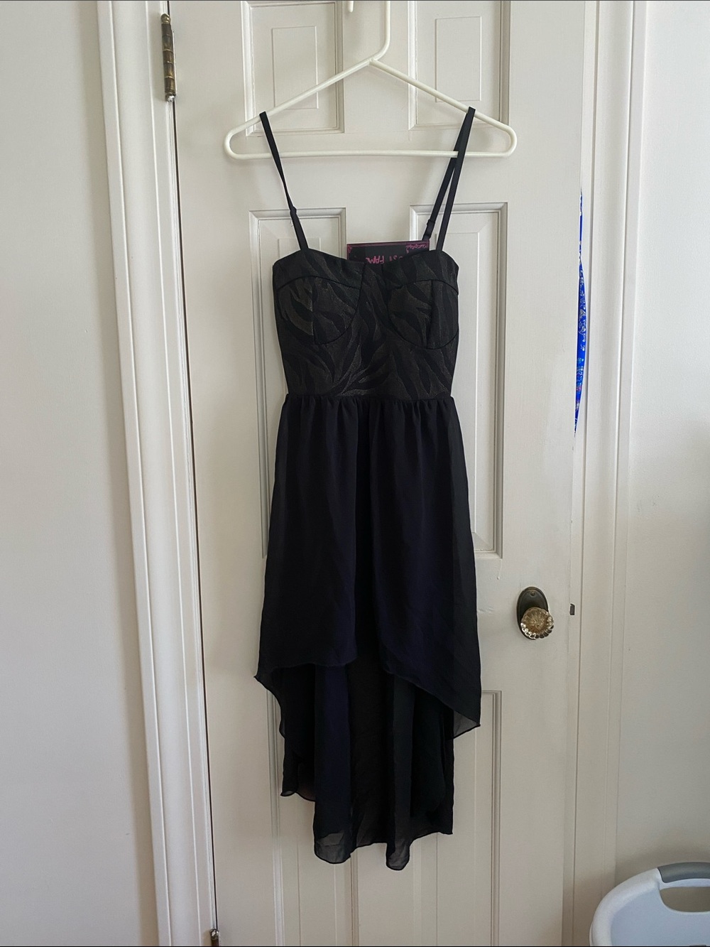 Almost Famous Black Dress with Subtle Gold Accents